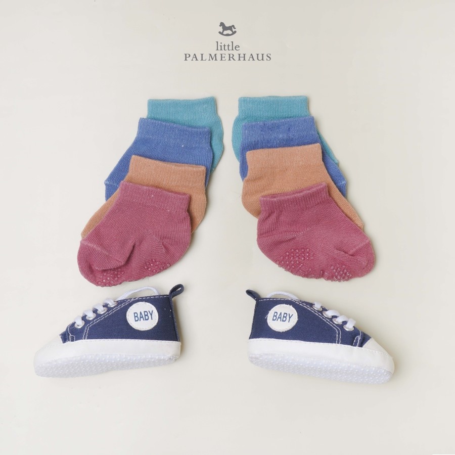LITTLE PALMERHAUS (1psg) BASIC Short Socks Antislip (Kaos Kaki Bayi) 0-24 Bulan