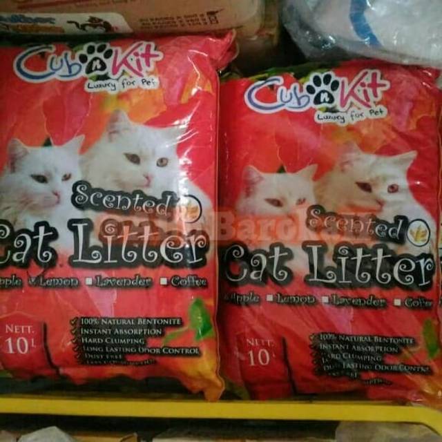 Pasir kucing cubnkit 10L 30L / pasir kucing wangi cub n kit / pasir kucing gumpal