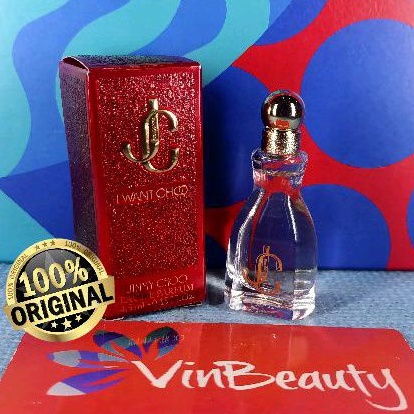 Miniatur Parfum OriginaL Jim my Choo I Want Choo EDP 4.5 ml For Women Murah