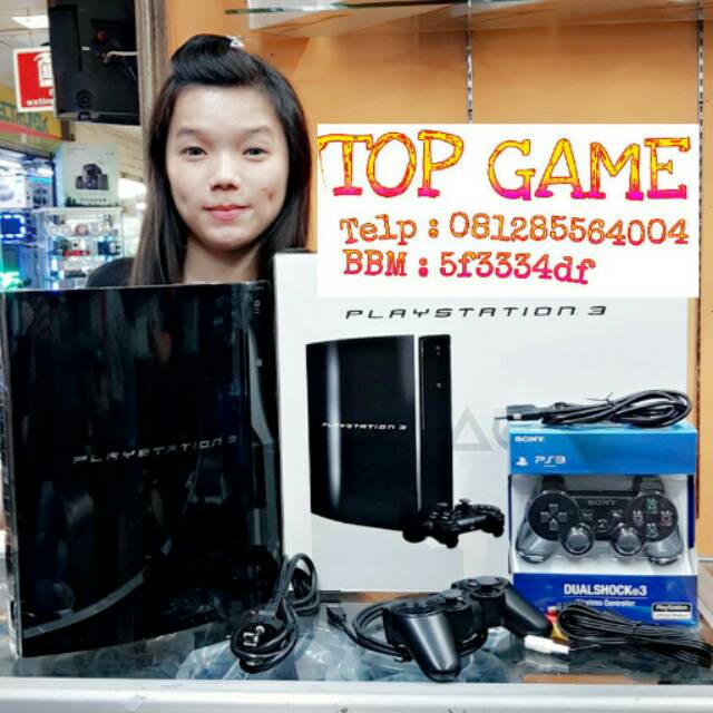 PLAYSTATION 3 FAT MURAH ( PS 3 ) CFW Hdd Internal 500GB + STIK PS3 WIRELESS