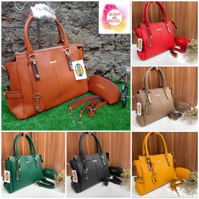 TAS WANITA JASMIN KFFSL02 KULIT JERUK PREMIUM