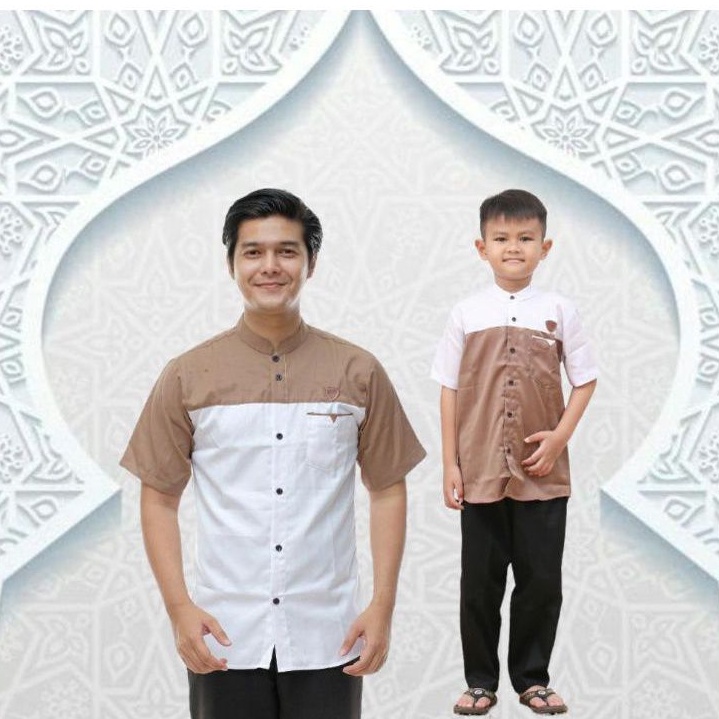 COUPLE KOKO KURTA ANAK DEWASA REMAJA ABG / FASHION BAJU RAMADHAN LEBARAN KASUAL TERBARU 2022 LENGAN PENDEK LAKI LAKI / KEMEJA PESANTREN Pria