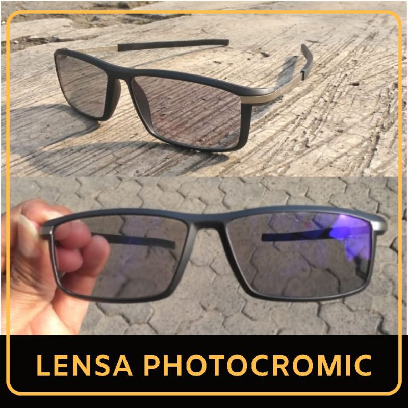 Frame Kacamata Pria Anti Radiasi Photocromic Tag Heuer 588 kaca mata Minus