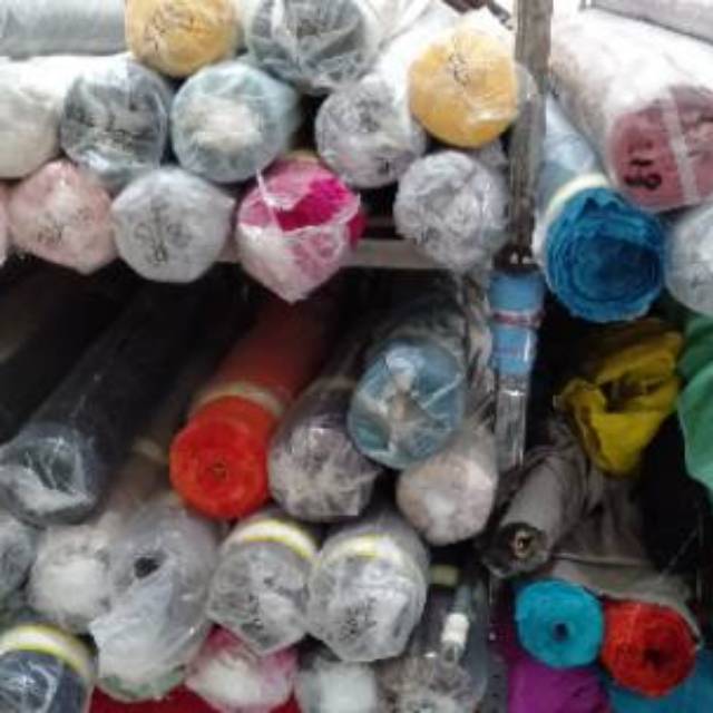 Kain katun Rayon polos rollan