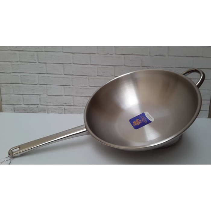 Dijual BIMA WESTERN WOK HERITANCE 32 CM   STAINLESS INDUCTION BP121432B Murah