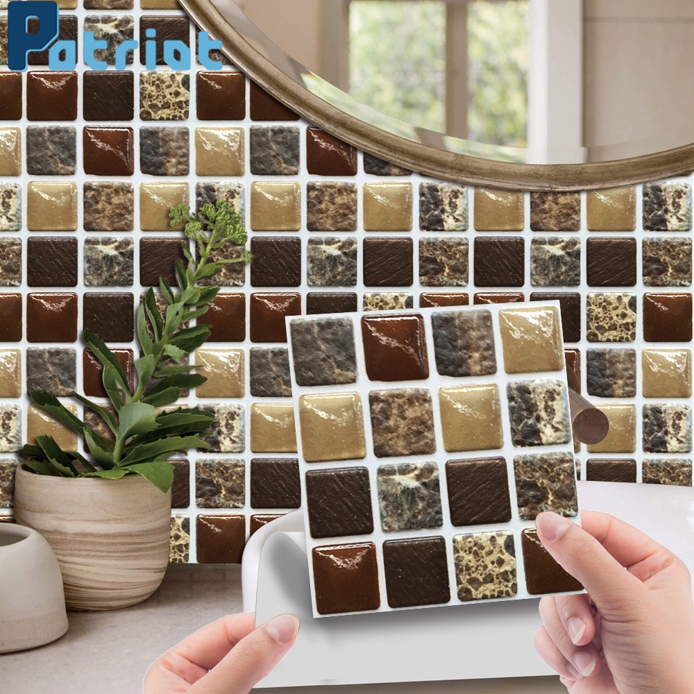 [ 3D Self-adhesive mosaic crystal tile sticker Decoration for  Home bathroom kitchen Living Room Bedroom ]