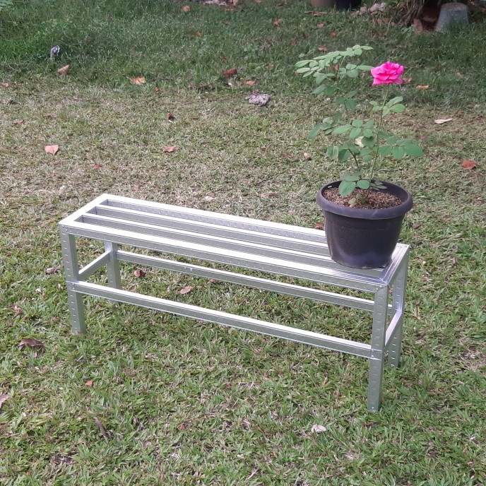 GOJEK / GRAB / SD06 / hollow Rak Pot Tanaman / Minimalis / Baja Ringan 1 Meter