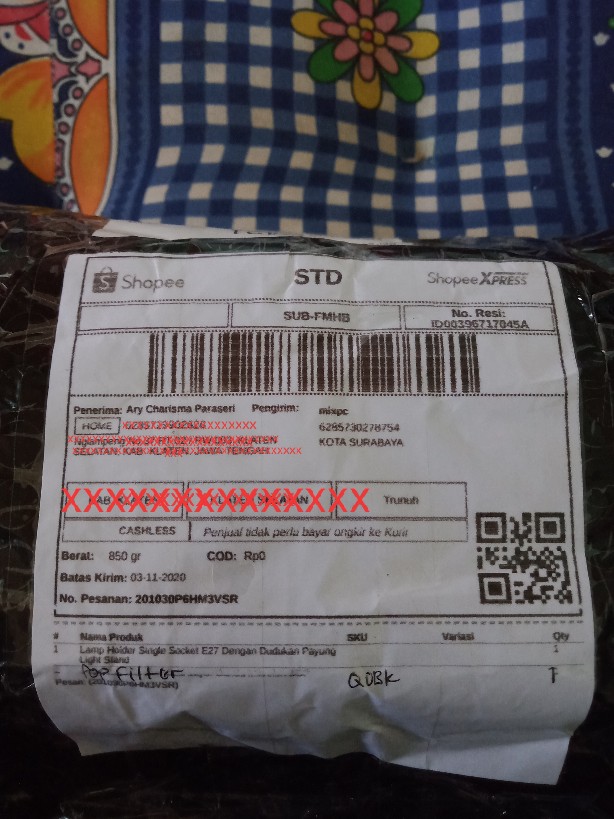 Lamp Holder Single Socket E27 Dengan Dudukan Payung Light Stand