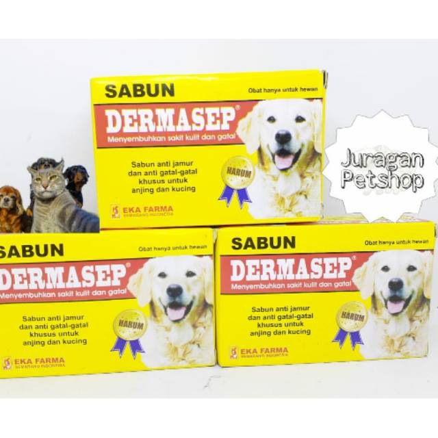 SABUN DERMASEP EKA FARMA | SABUN GATAL UNTUK ANJING DAN KUCING