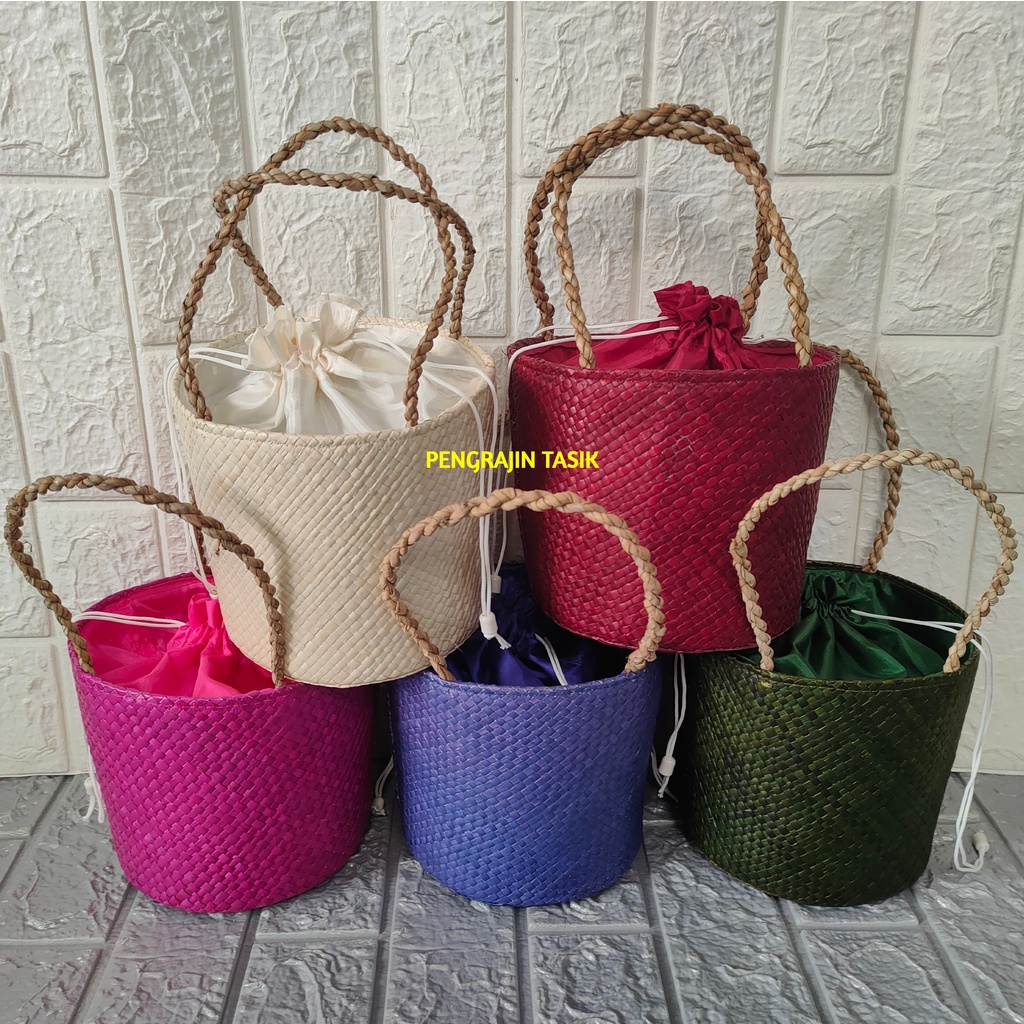 Jual Tas Parcel Pandan Isi Toples Keranjang Hampers Anyaman Pandan