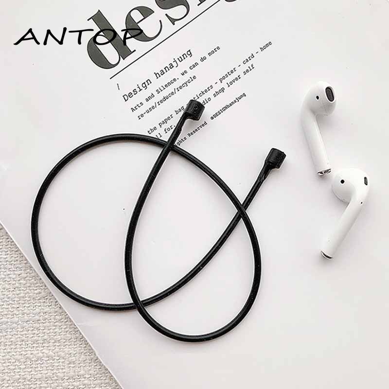 Anti-Lost Soft Rubber Lanyard Olahraga Luar Ruangan Earphone Lanyard Aksesoris Mode ANTOP