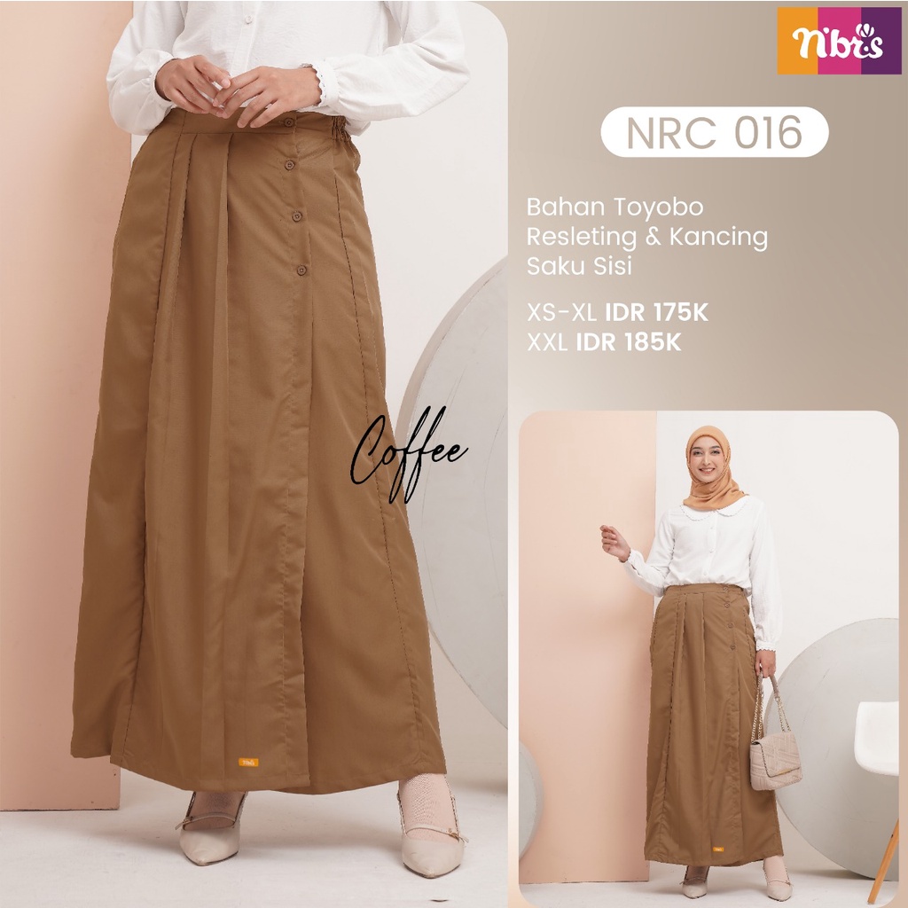 Nibras Rok Celana NRC 16 Bahan Toyobo Bawahan Wanita Simpel Terbaru by Nibras bisa COD