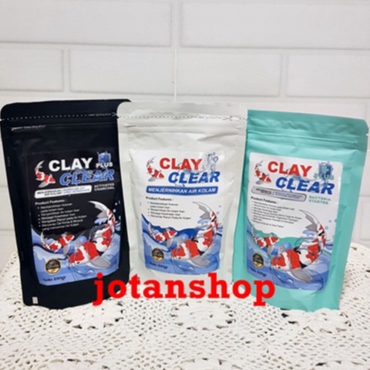 CLAY CLEAR PUTIH 250gr Calcium Montmorillonite Penjernih Air Kolam Koi clayclear