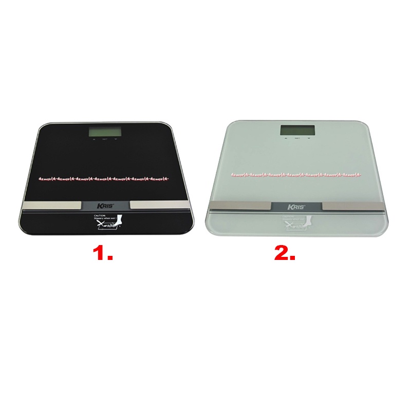 Krishome Timbangan Badan dan Ukur Kadar Lemak Tubuh Body Scales Digital Body Fat N Hydration Putih Hitam Kris Home Bisa Max 180kg