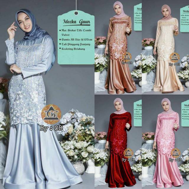 MERMEID GAMIS ORI 3D TILLE MUTIARA BEST QUALITY