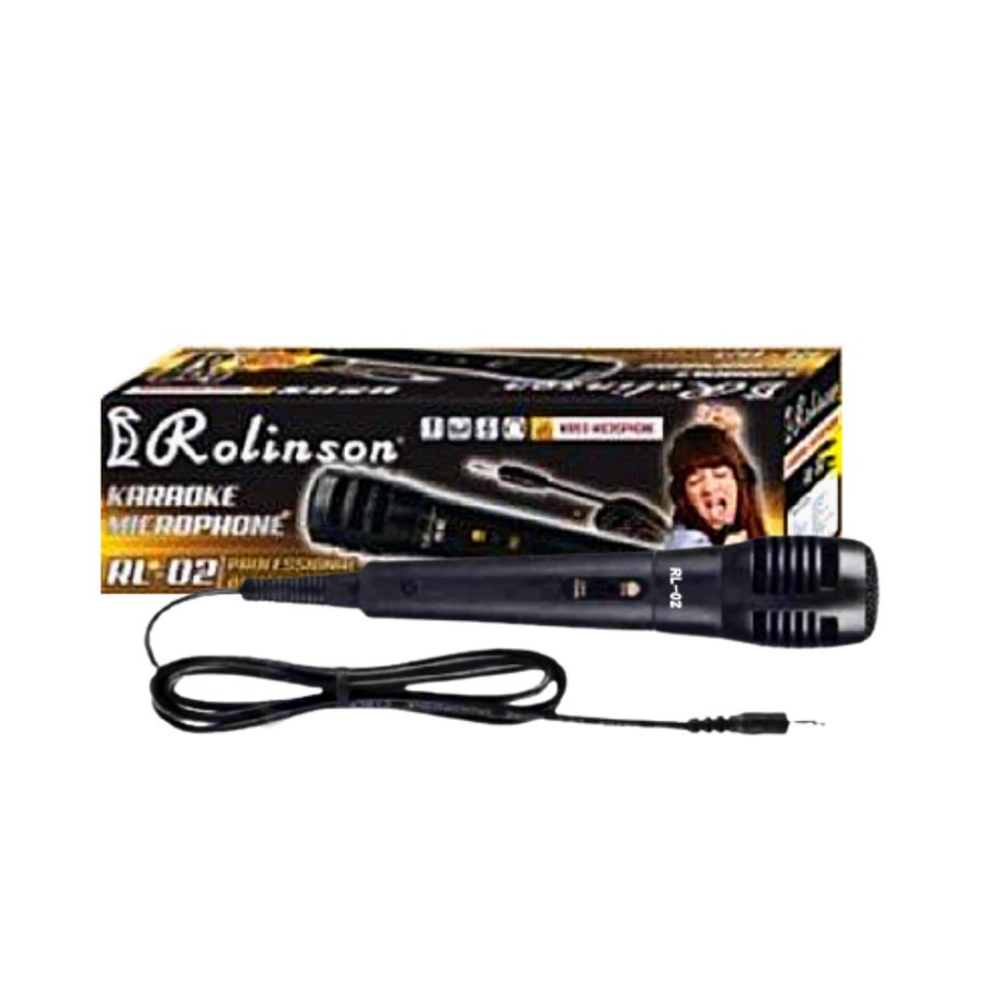 MIC ROLINSON RL-02 MICROPHONE KABEL JACK KECIL MIC KARAOKE