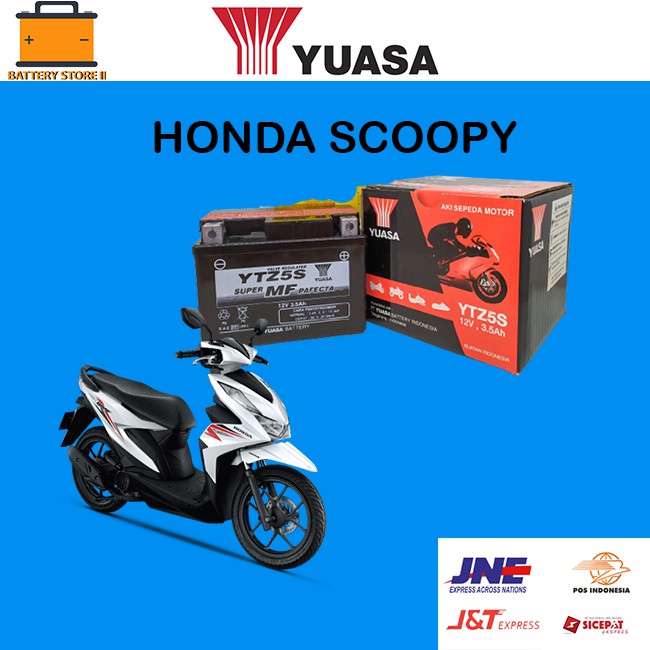 AKI MOTOR BEAT VARIO SCOOPY YUASA YTZ5S