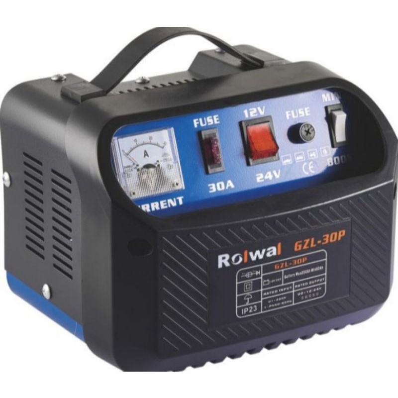 Charger Aki 30 Amper 12V-24V Otomatis ROLWAL
