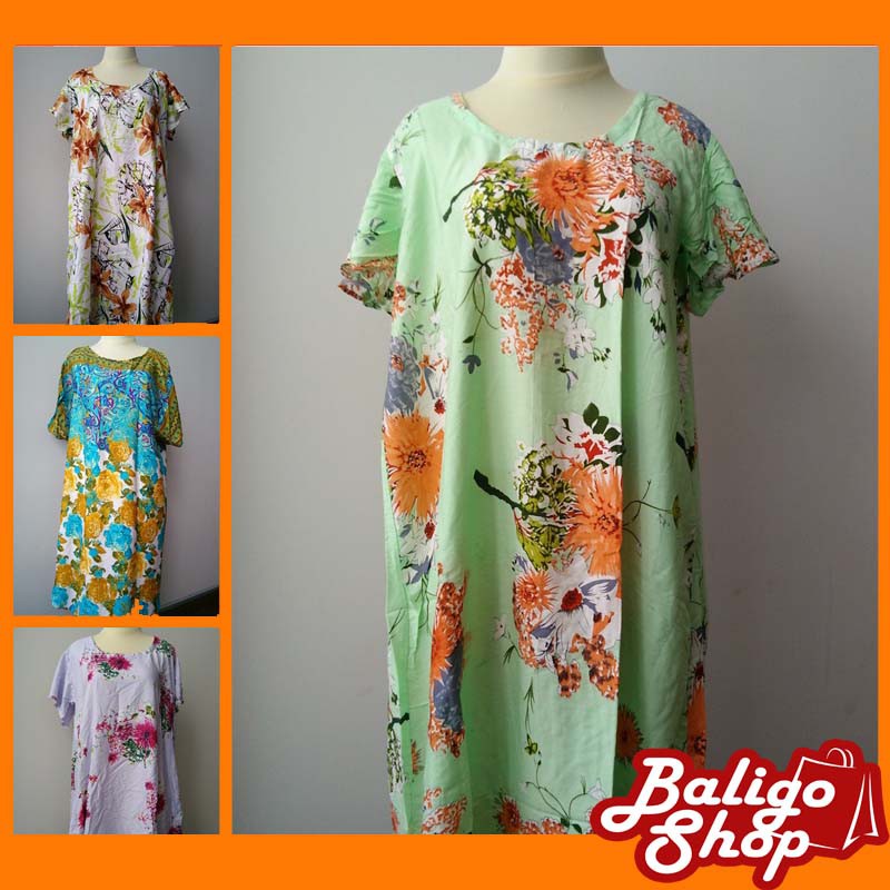 Baju Payung Daster Lengan  Bunga Oleh Oleh Khas Bali