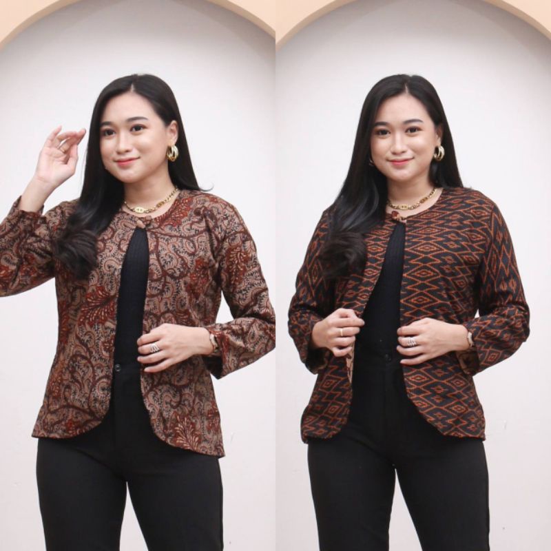 ATASAN BATIK BOLERO KANTORAN