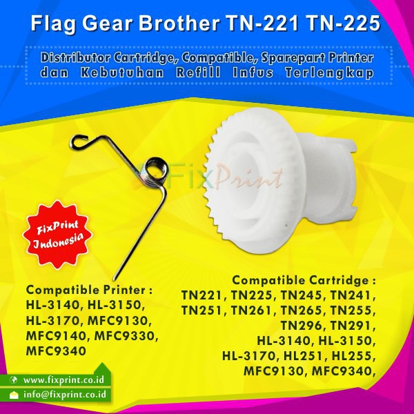 Flag Gear Brother TN210 TN221 TN 210 TN 221 TN 225 TN 245 TN 241 TN 251 TN 261 TN 265 TN 255 TN 296