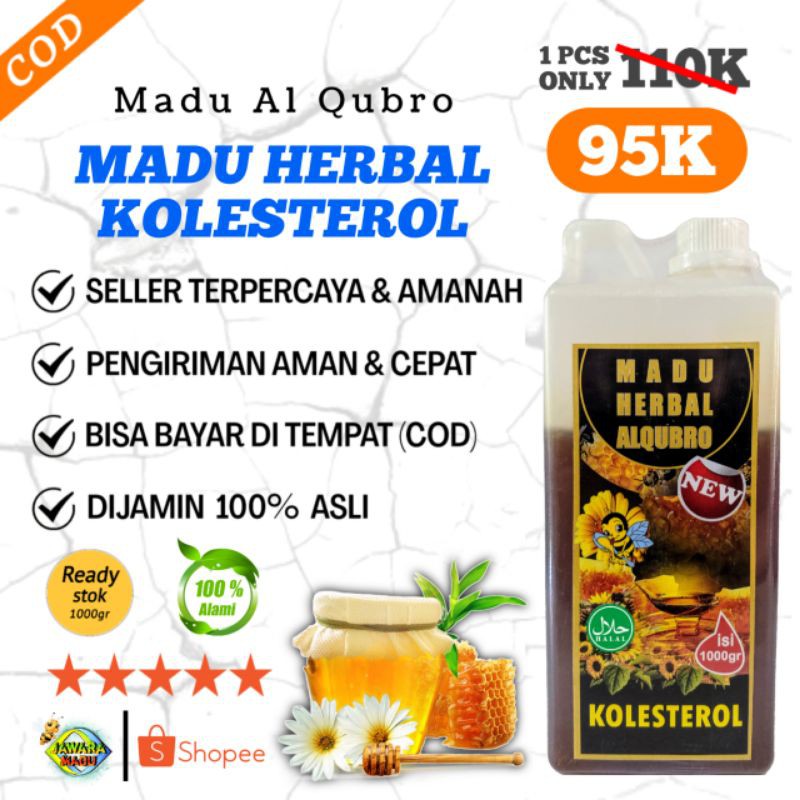 Madu Asli Al Qubro AlQubro Al-Qubro Madu Herbal Kolesterol 1Kg