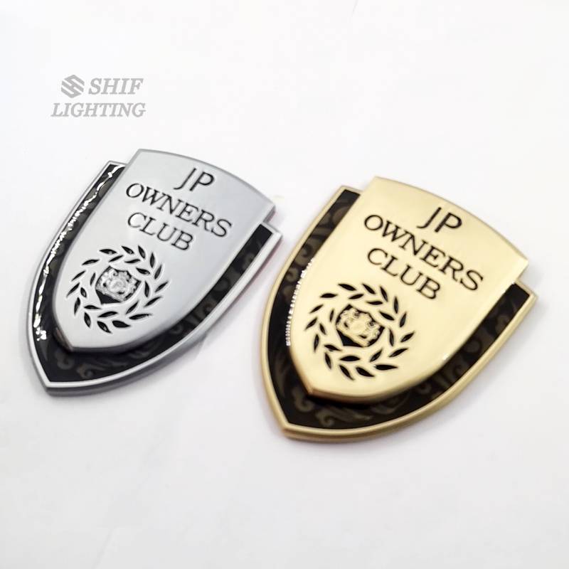 1pc Stiker Emblem Logo JUNCTION PRODUCE JP Owners CLUB Bahan Metal Warna Emas Untuk Mobil JP