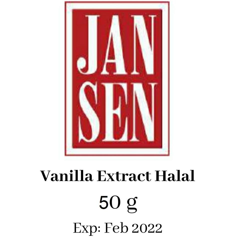 

Terk1ini Jansen Vanilla Extract Halal / Vanila Ekstrak / Pasta Vanila Extra Fine kemasan 70 dan 50 g
