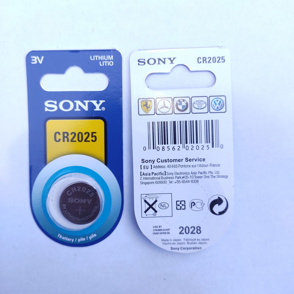 ORIGINAL BATTERY BATREI SONY CR 2025 SONY 2025 LITHIUM 3V.