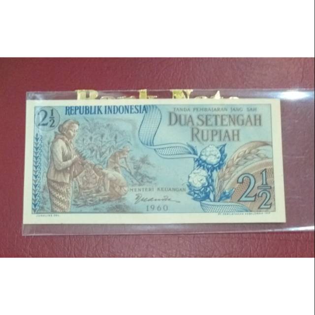 Uang Kuno 2½ Rupiah tahun 1960