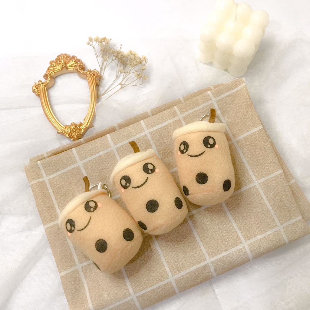 [AISYSTUFF] 1 pcs Boneka boba viral, mini gantungan aesthetic untuk tas sekolah anak. aksesoris lucu
