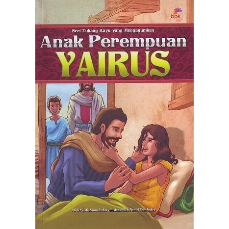 Buku Cerita Anak Kristen Bahasa Indonesia dan Inggris - Anak Perempuan Yairus  - ORIGINAL