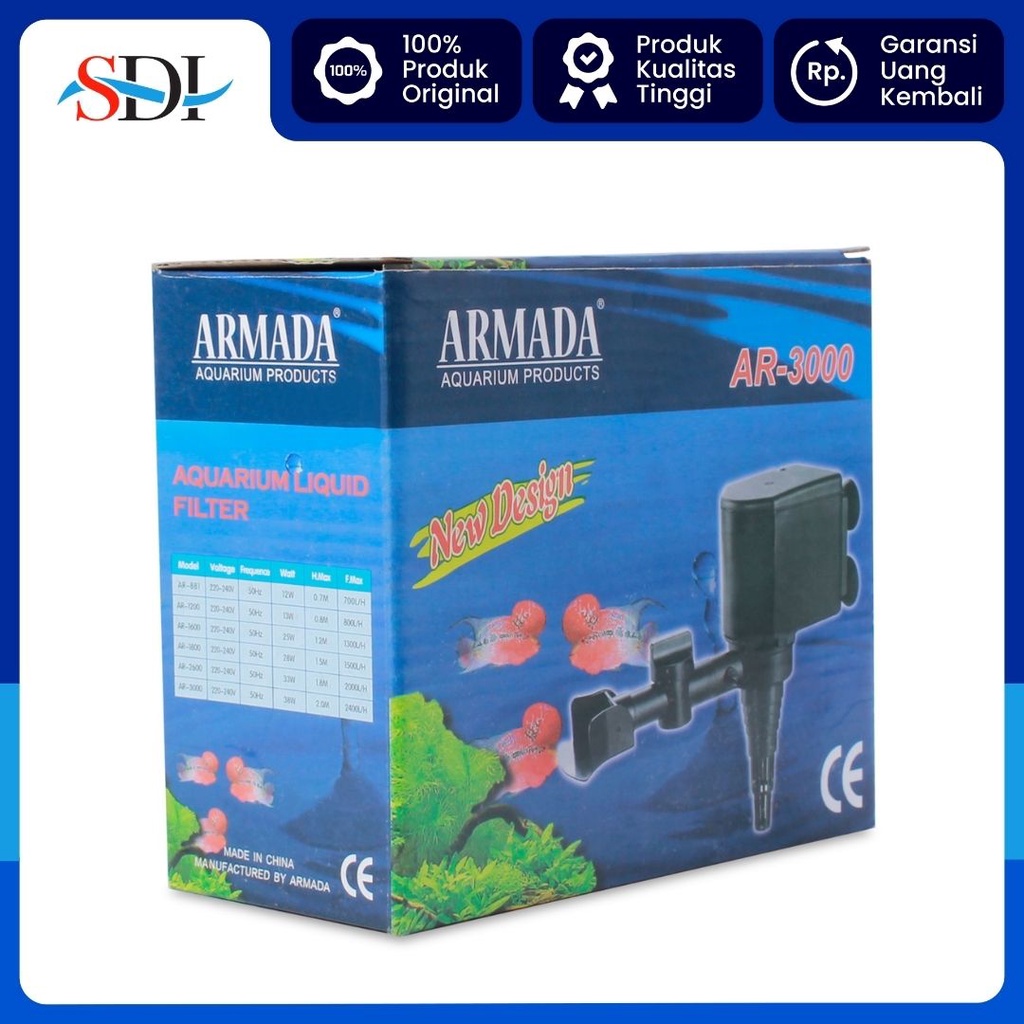 POMPA CELUP AQUARIUM ARMADA AR 3000 2M 2400L/H