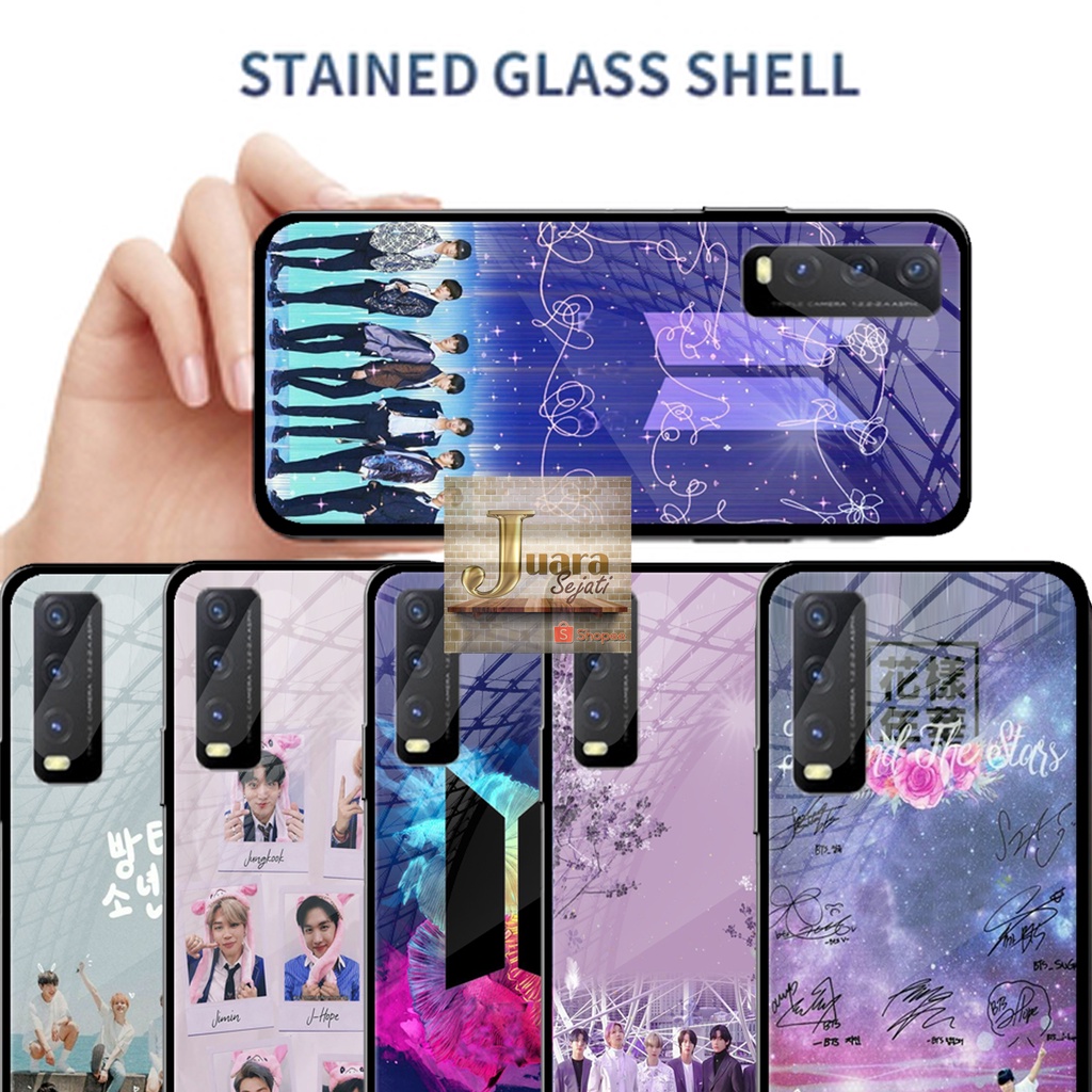 Softcase Glass / Softcase Kaca Vivo Y20 Y12S Y20S (JKC73) Softcase Vivo Y20 Vivo Y20S Vivo Y12S | Ca