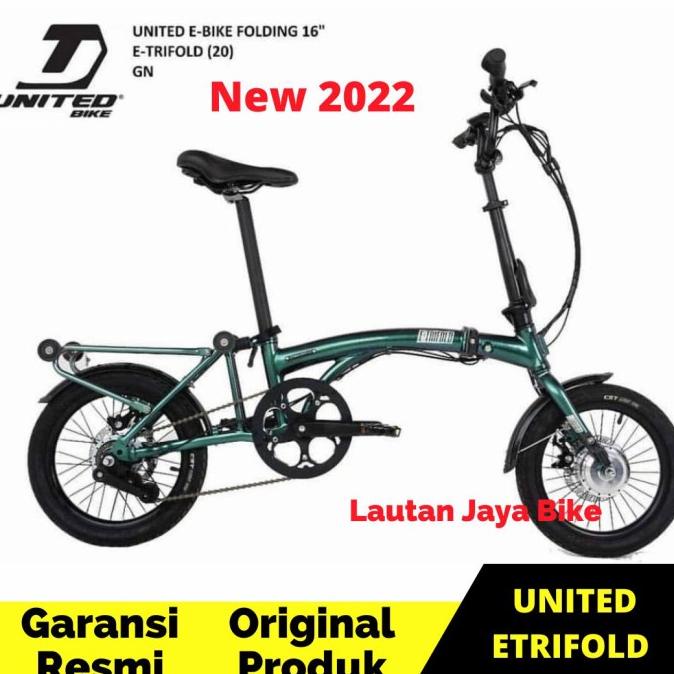 SEPEDA LIPAT UNITED TRIFOLD E BIKE TERBARU 2019