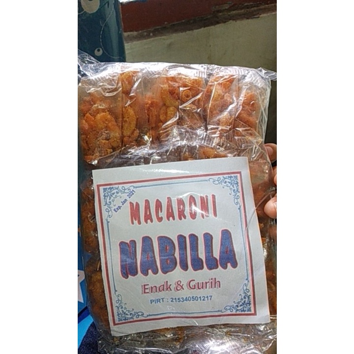 

SNACK MAKARONI PEDAS GURIH NABILA JAJANAN SD