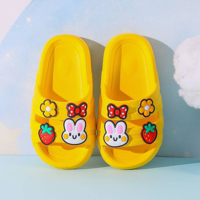 OkayBaby B105 Sandal Anak Selop Motif Rabbit Perempuan Termurah Sepatu Import Fashion Terbaru Kekinian Sendal Karakte Lucu