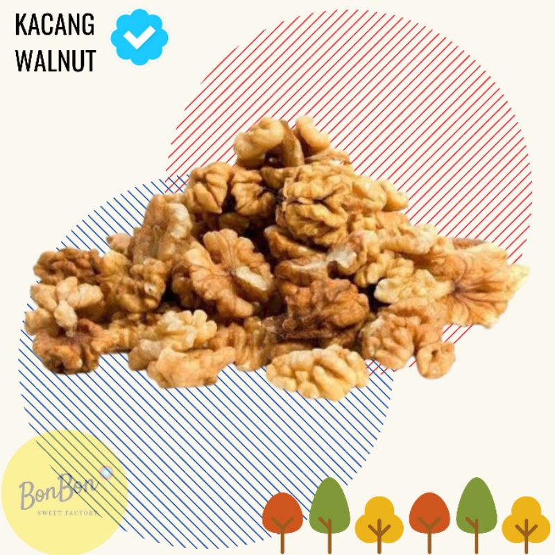 

Kacang Walnut Mentah 500 Gram / Kacang Otak / Raw Walnut