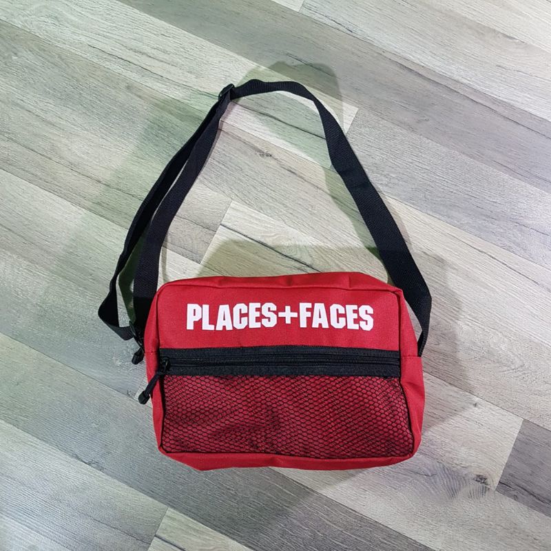 WAIST BAG PLACES FACES TAS SLING BAG TAS COWOK CEWEK PRIA WANITA DISTRO
