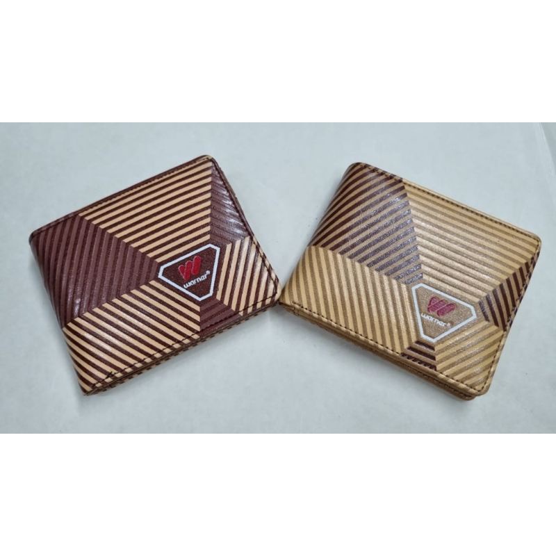 DOMPET WARNER GARIS2 SEGI3 BAHAN  BERKUALITAS