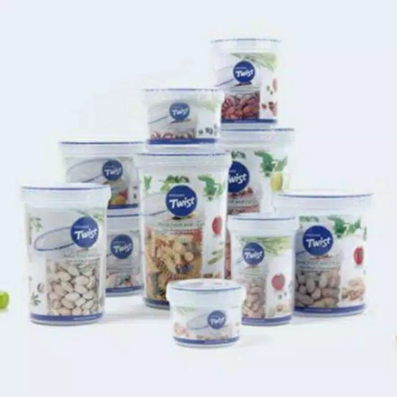 Lock n Lock Twist Round 1.9L LLS143 Toples Makanan Murah