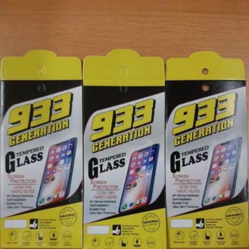 packingan tempered glass 933 pack import