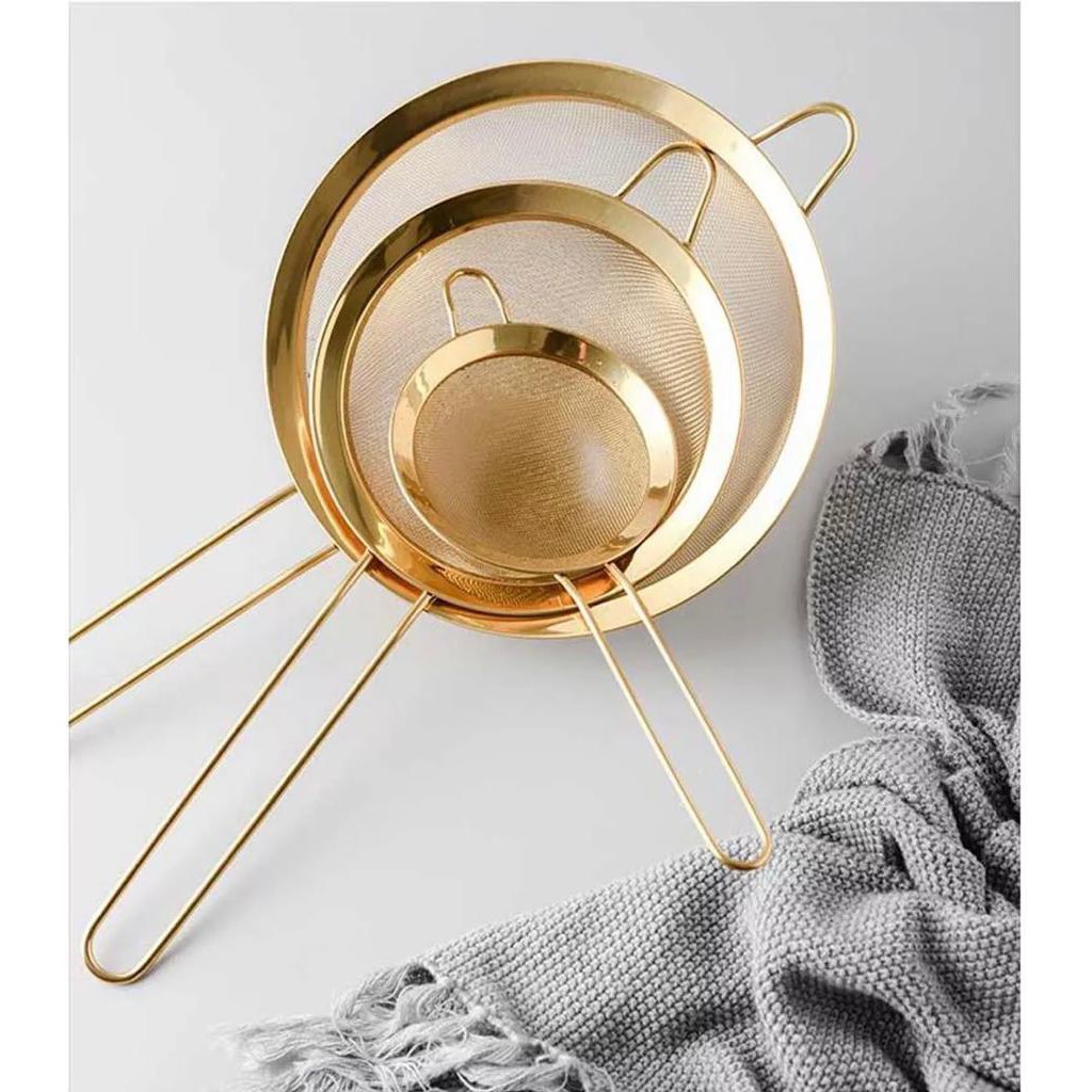 saringan dapur stainless 3in1 premium stainless 304 / oil strainer filter baking / saringan minyak masak makanan minuman