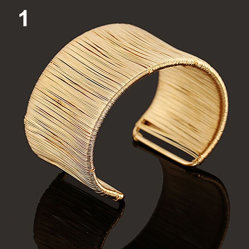 Hu Hu Hu Hu Hu Alat Bantu Pasang Kacamata♡ Gelang Lengan Atas Handmade Model Terbuka Bahan Alloy Warna Emas / Silver Untuk Wanita