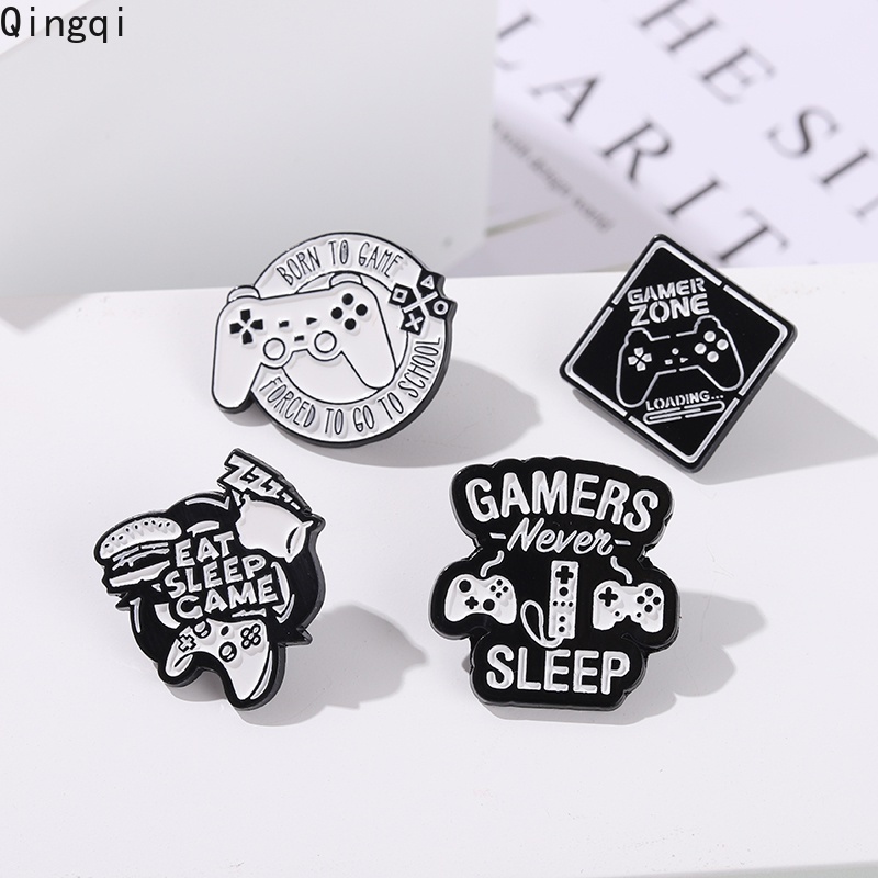 Bros Pin Enamel Desain Quote Game Player Bahan Alloy Untuk Topi Dan Kemeja