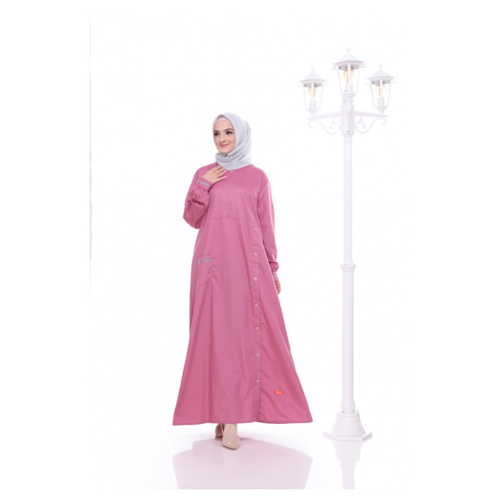 GAMIS NBC 01 PUTIH MAROON DLL ||  NIBRAS