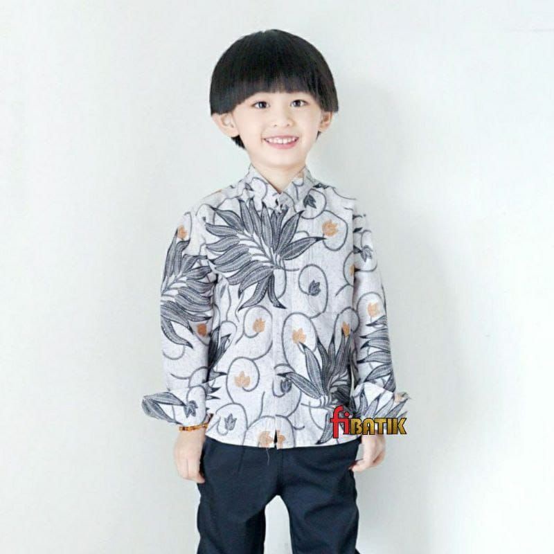 KEMEJA BATIK ANAK, BATIK ANAK, BAJU BATIK ANAK KEKINIAN  SIZE M L XL XXL