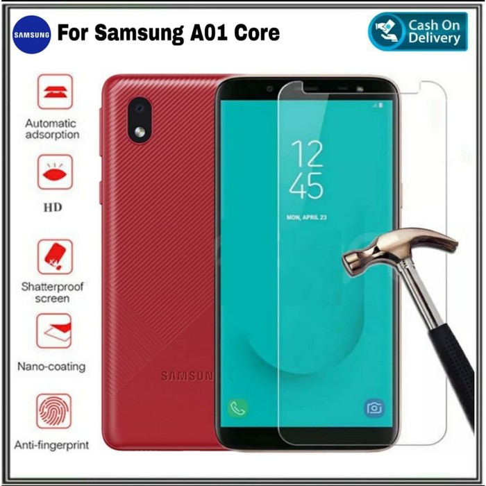 Samsung Galaxy A01 Core Tempered Glass Kaca Bening Anti Gores TG Samsung A01 Core