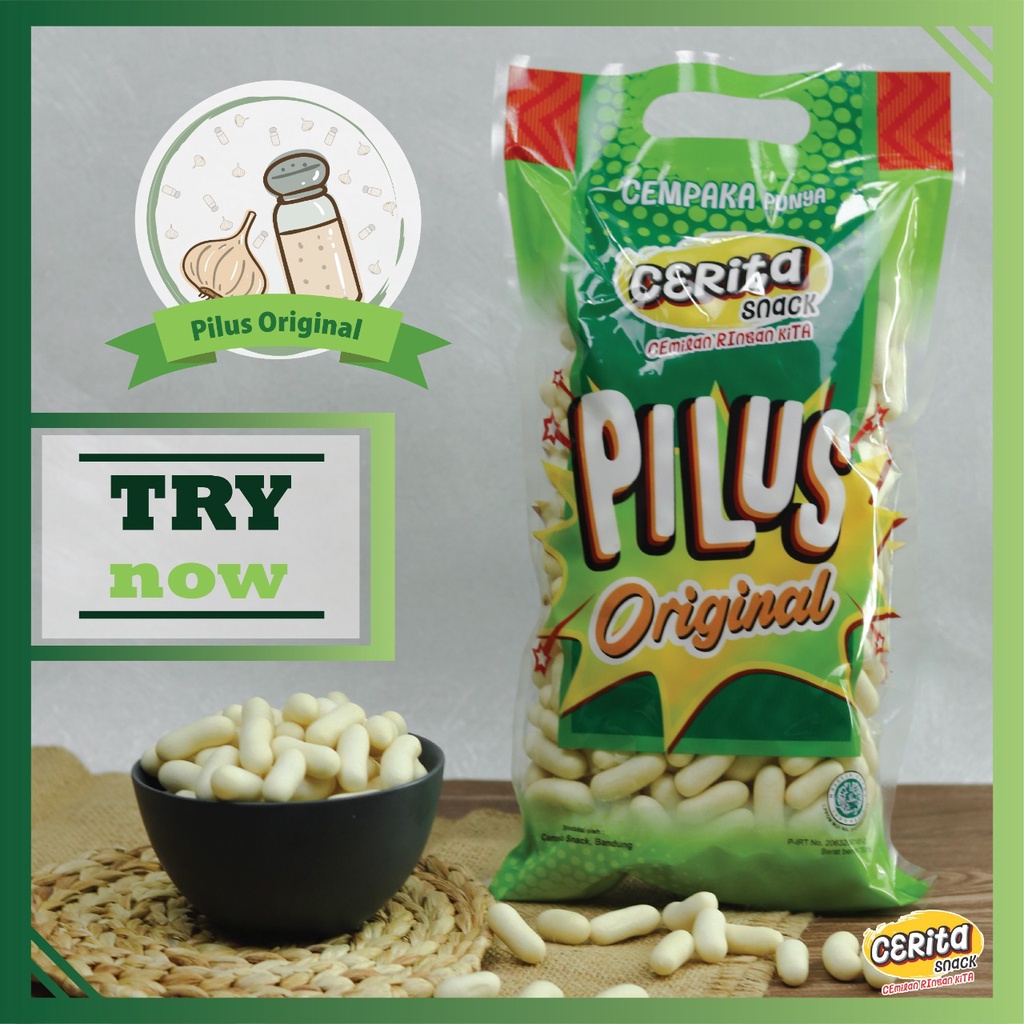 

Cemilan Ringan Murah Cerita Snack Pilus kaktus Original Pedas 250 gr
