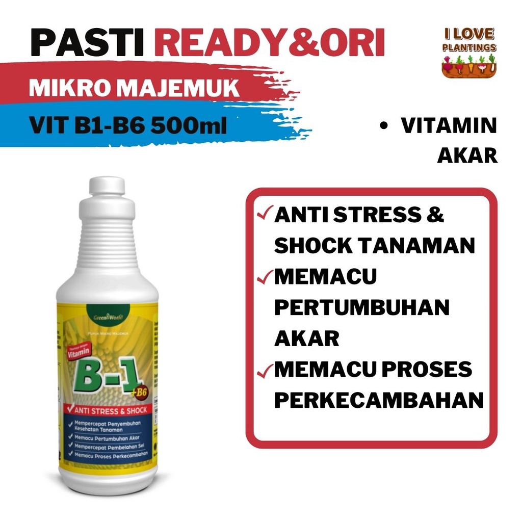 Vitamin B1-B6 Untuk Tanaman 500ml